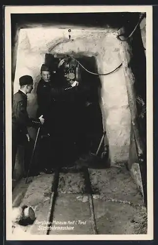 AK Hall in Tirol, Bergbau Museum, Stossbohrmaschine