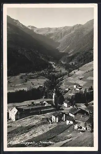 AK Maria Luggau /Kärnten, Teilansicht mit Kloster, Talblick