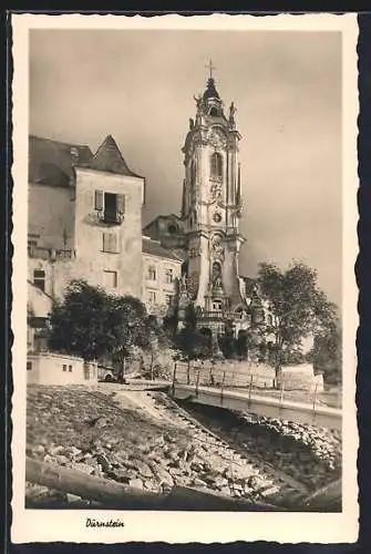 AK Dürnstein, Blick zur Kirche