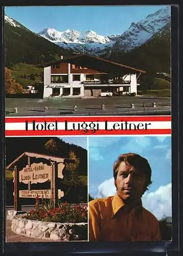 AK Mittelberg /Kleinwalsertal, Hotel Luggi Leitner, Walserstrasse 33