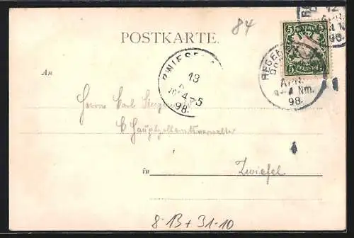 AK Musiker Friedrich Spenger an der Harfe