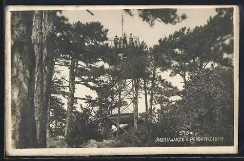 AK Perchtoldsdorf, Joesefswarte mit Ausflüglern