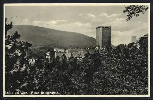 AK Baden bei Wien, Ruine Rauhenstein