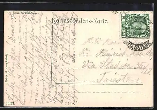 AK Baden bei Wien, Helenenthal, Ortsansicht mit Rauhenstein