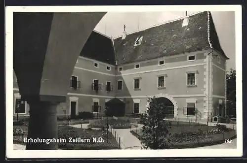 AK Zeillern / Niederdonau, Hof im Erholungsheim