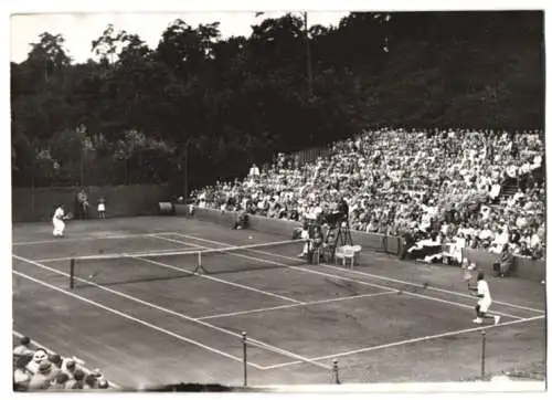 Fotografie Tennis Daviscup 1938, Finale Deutschland - Jugoslawien auf dem Rot-Weiss Platz in Berlin