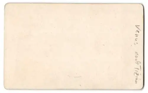 Fotografie unbekannter Fotograf und Ort, Gemälde: Venus, nach Tizian