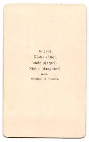 Fotografie unbekannter Fotograf und Ort, Büste: Niobe (Tochter)