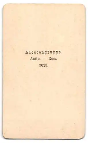 Fotografie unbekannter Fotograf und Ort, Darstellung der Laokoon-Gruppe