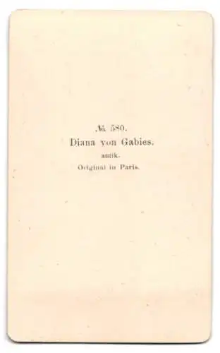 Fotografie unbekannter Fotograf und Ort, Statue der Diana von Gabies