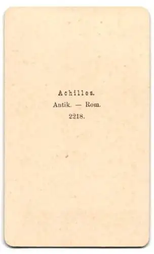Fotografie unbekannter Fotograf und Ort, Büste eines antiken Kriegers Achilles