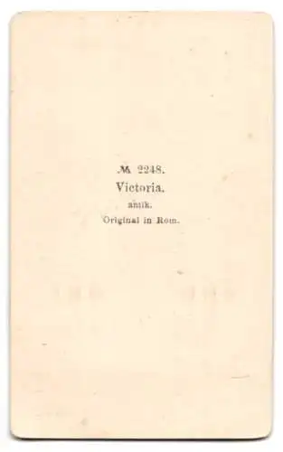 Fotografie unbekannter Fotograf und Ort, Skulptur der Victoria