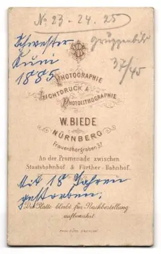 Fotografie Wilh. Biede, Nürnberg, junge Frau mit geflochtenem Zopf