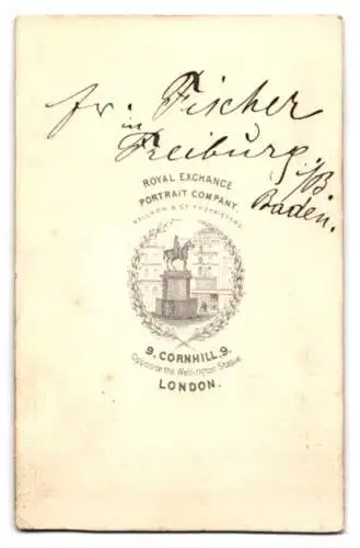 Fotografie Fotograf unbekannt, London, Cornhill 9, Eleganter Herr mit Zylinder