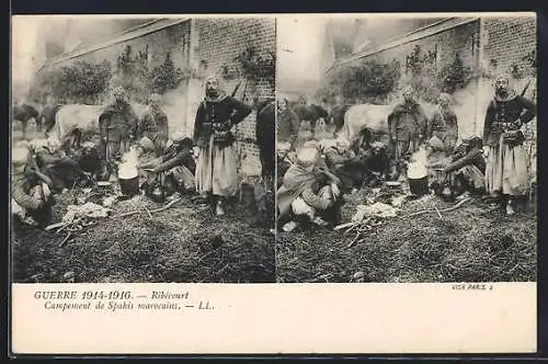 Stereo-AK Ribécourt, Campement de Spahis marocains