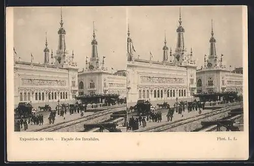 Stereo-AK Exposition de 1900, Facade des Invalides