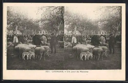 Stereo-AK Lourdes, Un jour de Marché