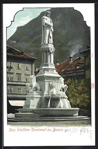 AK Bozen, das Walther-Denkmal