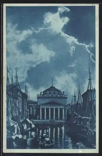 AK Trieste, Veduta del Canal Grande