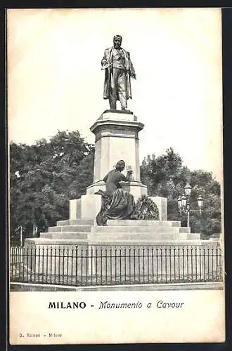 AK Milano, Monumento a Cavour