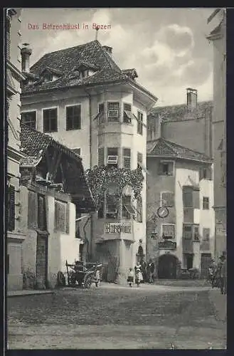 AK Bozen, Blick auf das Gasthaus Batzenhäusel