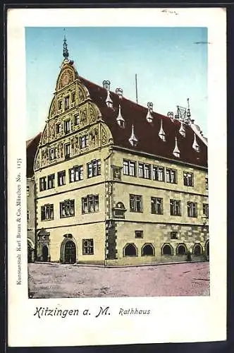 AK Kitzingen a. M., Blick auf das Rathaus