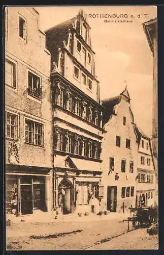 AK Rothenburg / Tauber, Gasthaus Baumeisterhaus