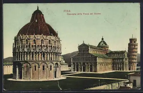 AK Pisa, Panorama della Piazza del Duomo