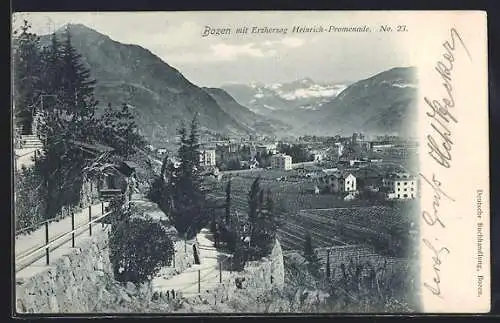 AK Bozen, Erzherzog Heinrich-Promenade