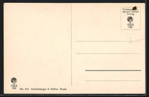 AK Gries-Bozen, Teilansicht mit Erzherzog Heinrich-Denkmal
