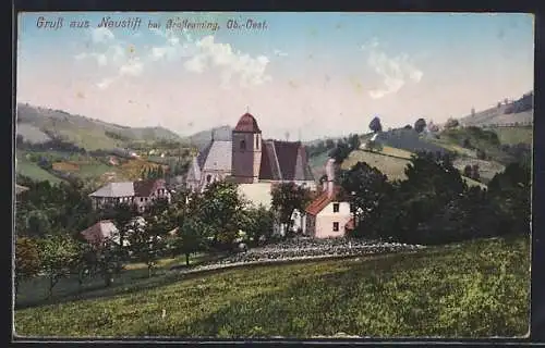 AK Neustift bei Grossraming, Ortspartie mit Kirche