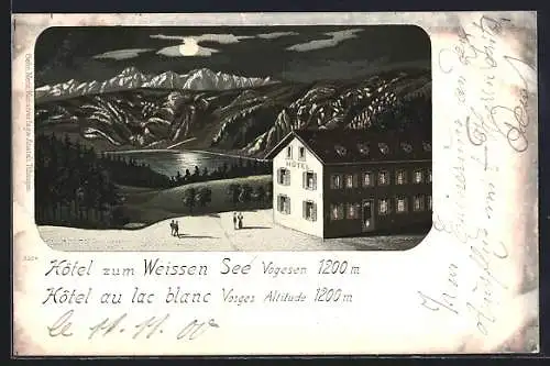 Lithographie Orbey, Hotel zum Weissen See