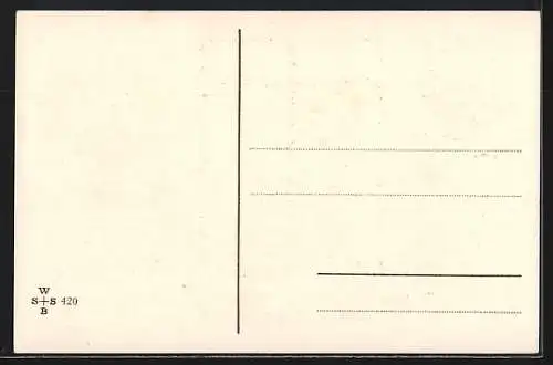 AK Schatten eines küssendes Liebespaares, das durch ein Fenster zu sehen ist