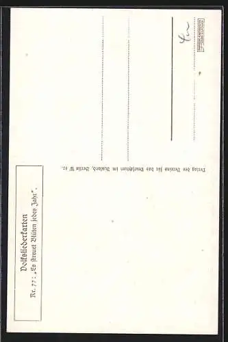 Künstler-AK sign. And. Untersberger: Es streuet Blüten jedes Jahr, der Lenz auf allen Wegen..., Liebespaar