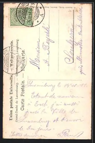 AK Luxembourg, Vue prise du Pont du Grund