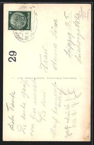 AK Rote-Sand Leuchtturm, Partie bei ruhiger See