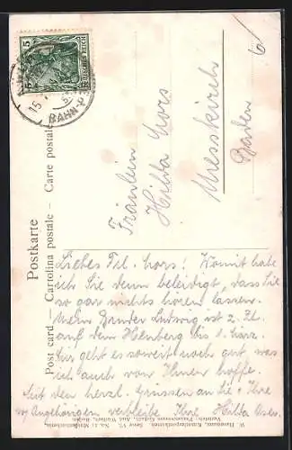 Künstler-AK sign. W. Hasemann: Mühlenbacherin in Tracht