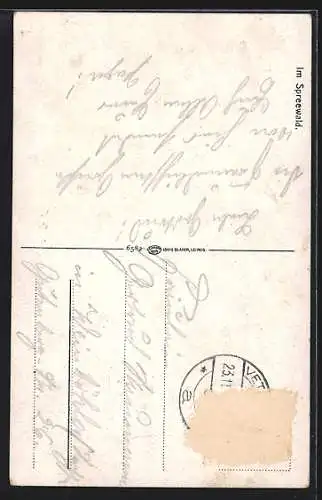 AK zwei Mädchen in Tracht aus dem Spreewald beim Wäschewaschen