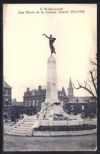 AK Welkenraedt, Aux Heros de la Grande Guerre 1914-1918