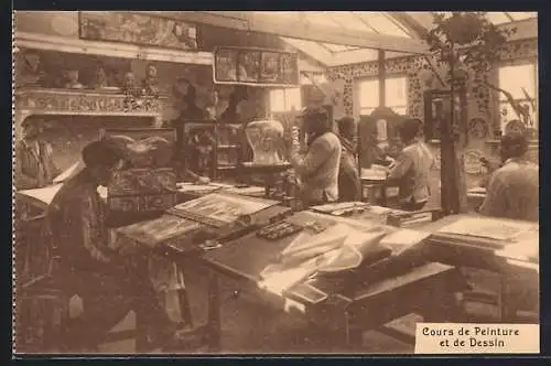 AK Woluwé-Saint-Pierre, Ecole de réeducation professionnelle pour soldats invalides, Cours de Peinture et de Dessin