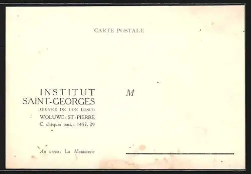AK Woluwe-St-Pierre, Institut Saint-Georges, Oeuvre de Don Bosco, La Menuiserie