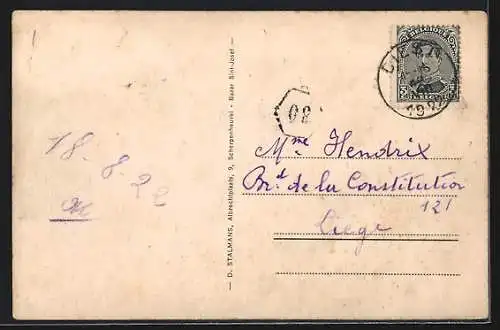 AK Montaigu, Kirche Unserer Lieben Frau, Wegkreuz, Gnadenbild