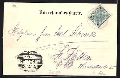 AK Pfarrkirchen im Mühlkreis, Schloss Altenhof, Ortspanorama
