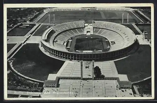 AK Berlin, Fliegeraufnahme des Reichssportfelds