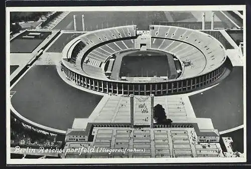 AK Berlin, Fliegeraufnahme vom Reichssportfeld