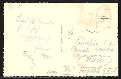 AK Attersee, Uferpartie mit Kirche