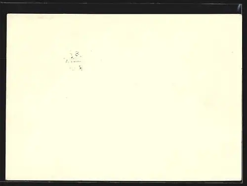 AK Essen, Internationale Polizei-Ausstellung 1956, Logo der IPA, Sonderstempel und -briefmarke