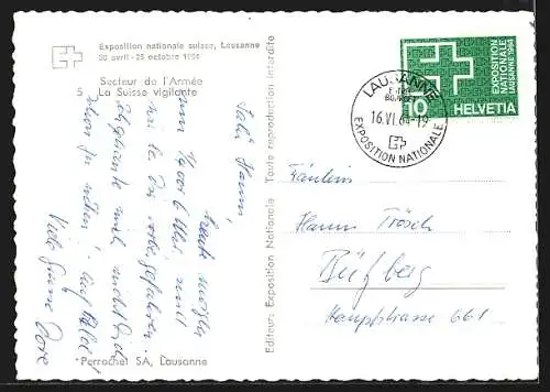 AK Lausanne, Exposition Nationale Suisse 1964, Secteur de l`Armée