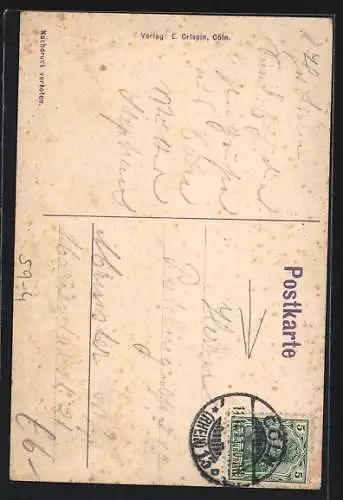 AK Besonderes Datum 11.11.1911, ebenfalls Datum des Poststempels