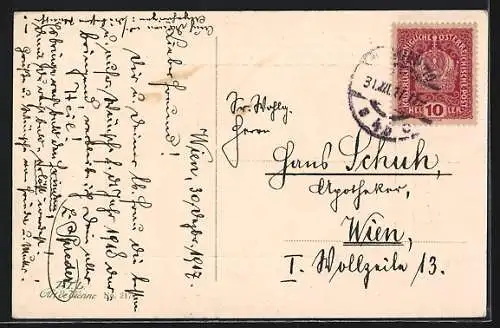 AK Postkutsche auf einer verschneiten Strasse